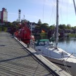 Carpes Platz an der Dorfpier