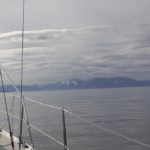 Schneebedeckte Berge und Gletscher
